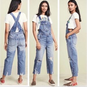 NWT Free People Denim Overalls